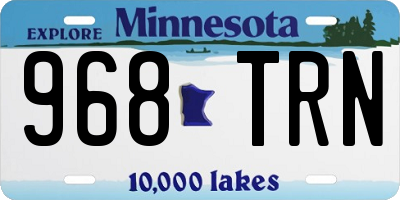 MN license plate 968TRN