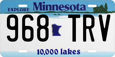 MN license plate 968TRV