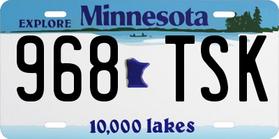MN license plate 968TSK