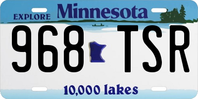 MN license plate 968TSR