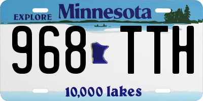 MN license plate 968TTH