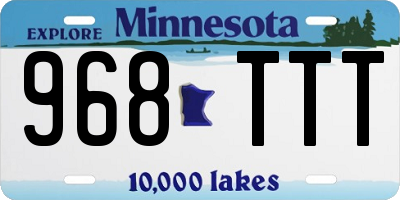 MN license plate 968TTT