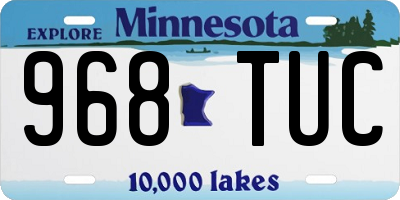 MN license plate 968TUC