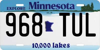 MN license plate 968TUL