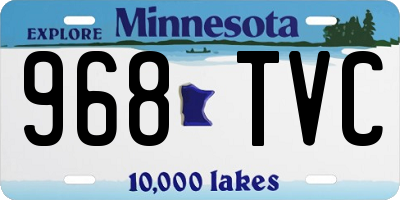 MN license plate 968TVC
