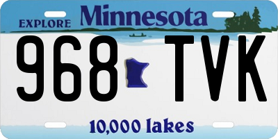 MN license plate 968TVK