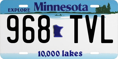 MN license plate 968TVL