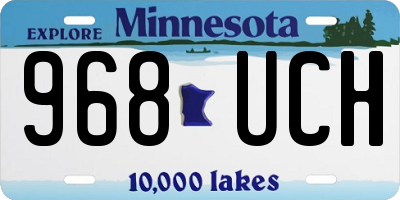 MN license plate 968UCH