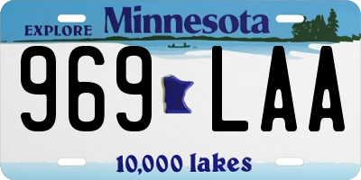 MN license plate 969LAA