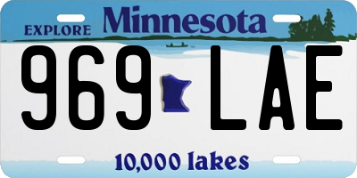 MN license plate 969LAE