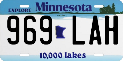 MN license plate 969LAH