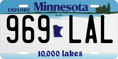 MN license plate 969LAL