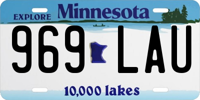 MN license plate 969LAU