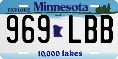 MN license plate 969LBB