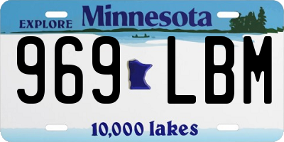 MN license plate 969LBM