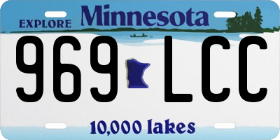 MN license plate 969LCC