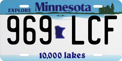 MN license plate 969LCF