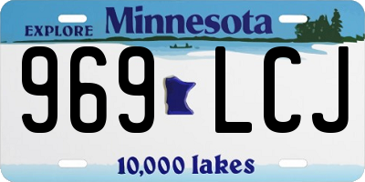 MN license plate 969LCJ