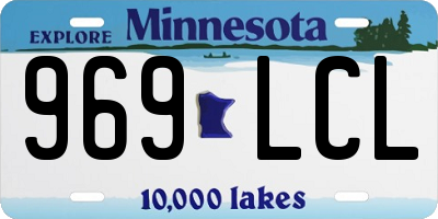 MN license plate 969LCL