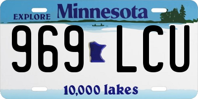 MN license plate 969LCU