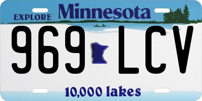 MN license plate 969LCV