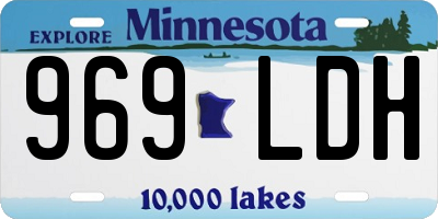 MN license plate 969LDH