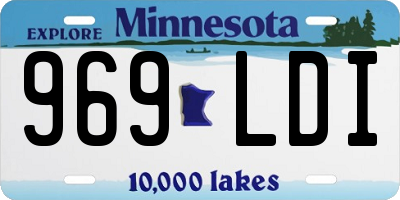MN license plate 969LDI