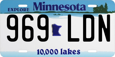 MN license plate 969LDN