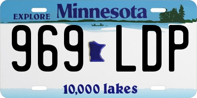MN license plate 969LDP