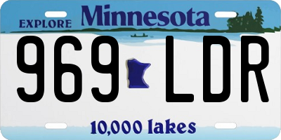 MN license plate 969LDR