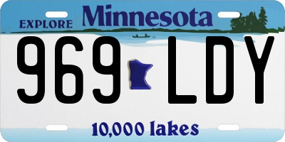 MN license plate 969LDY
