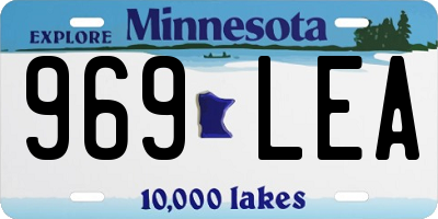 MN license plate 969LEA