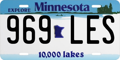 MN license plate 969LES