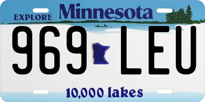 MN license plate 969LEU