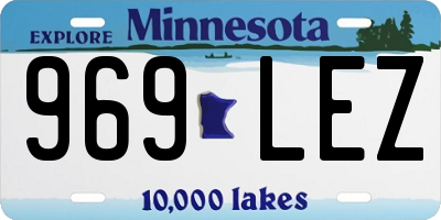 MN license plate 969LEZ