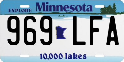 MN license plate 969LFA