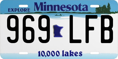MN license plate 969LFB