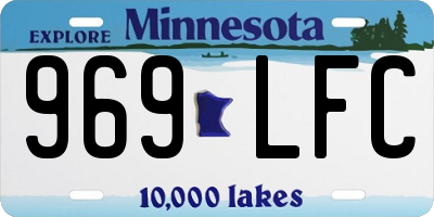 MN license plate 969LFC