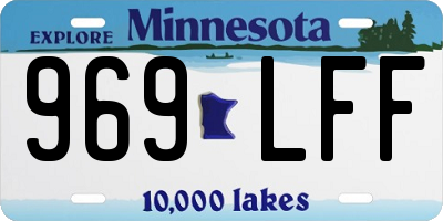 MN license plate 969LFF