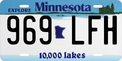 MN license plate 969LFH