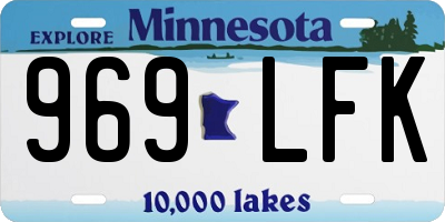 MN license plate 969LFK