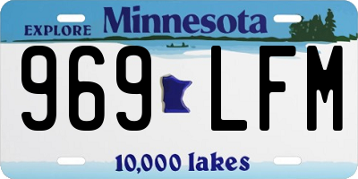 MN license plate 969LFM