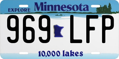 MN license plate 969LFP