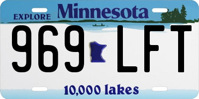 MN license plate 969LFT