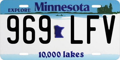 MN license plate 969LFV