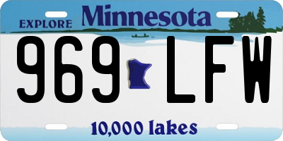 MN license plate 969LFW