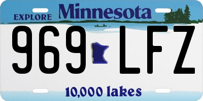 MN license plate 969LFZ