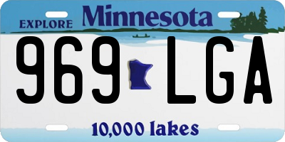 MN license plate 969LGA