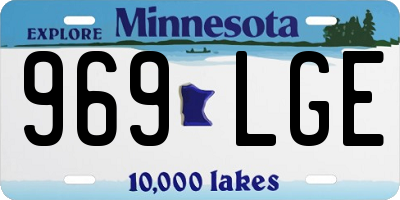MN license plate 969LGE