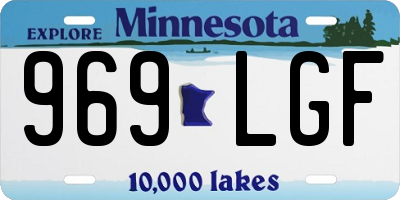 MN license plate 969LGF